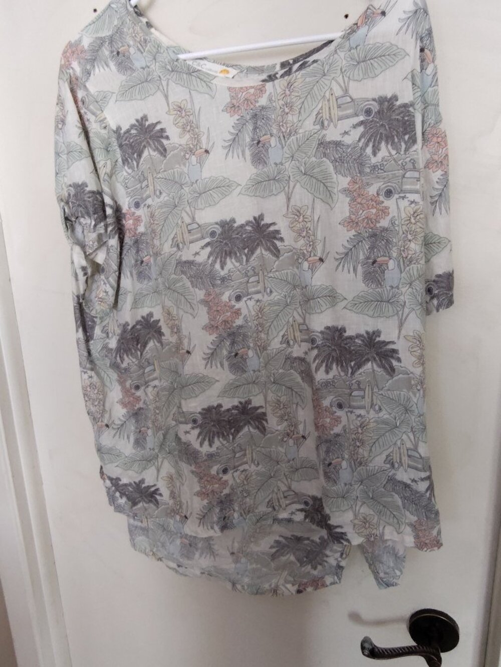 Womens Linen Top Size 2X